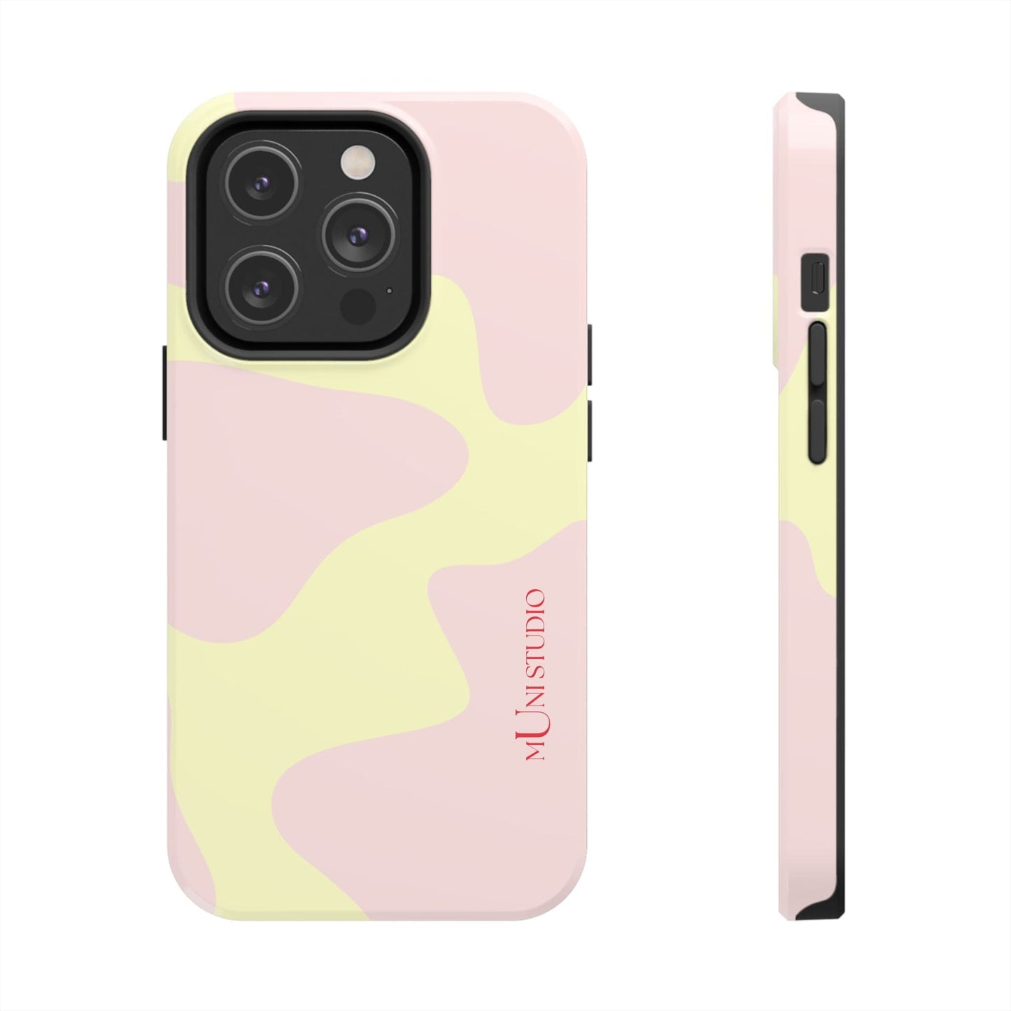Muni Studio Phone Case iPhone 14 Pro CREAM PUFF, Tough Phone Case