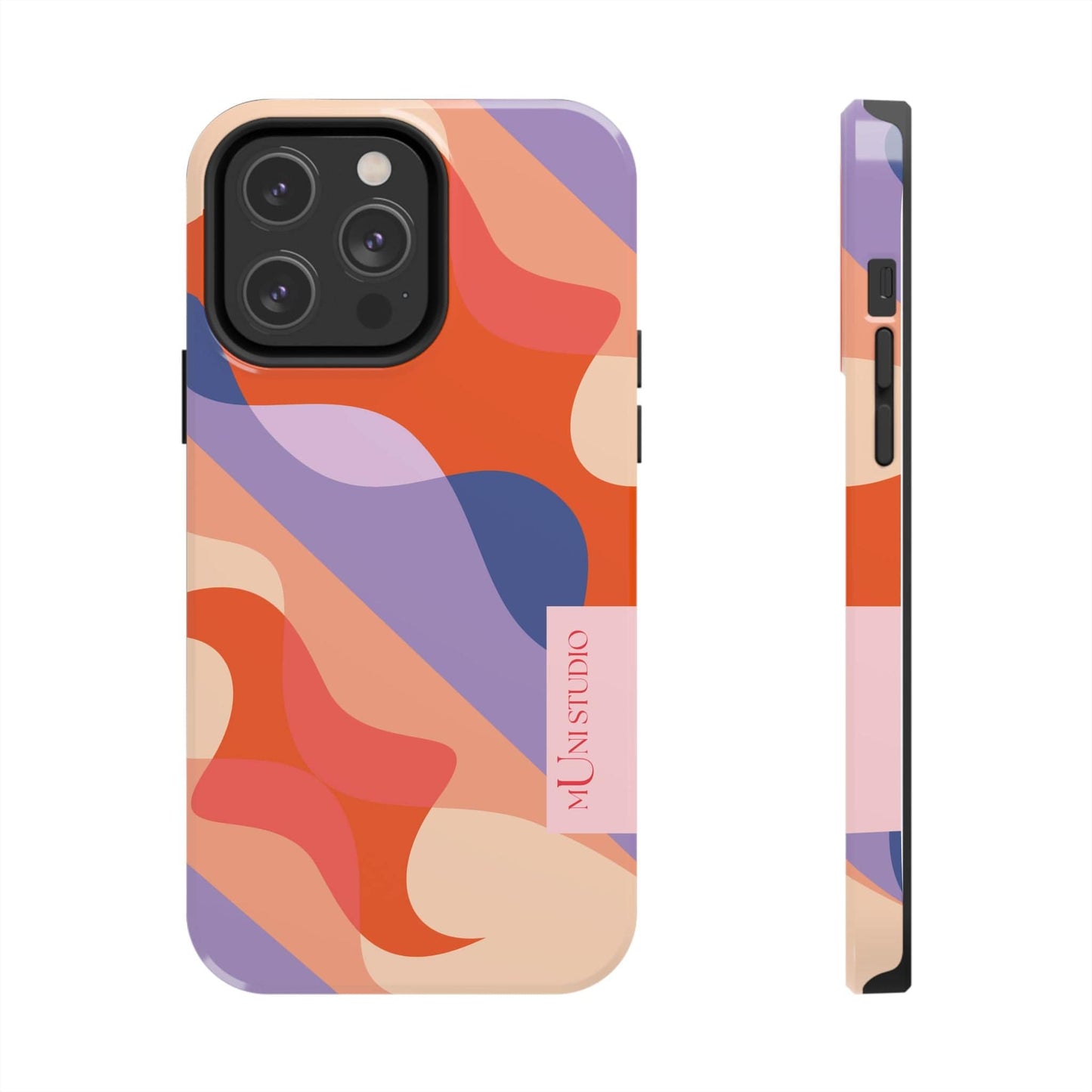 Muni Studio Phone Case iPhone 14 Pro Max FLOW, Tough Phone Case