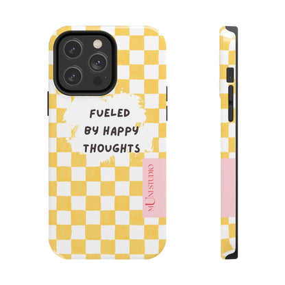 Muni Studio Phone Case iPhone 14 Pro Max HAPPY, Tough Phone Case