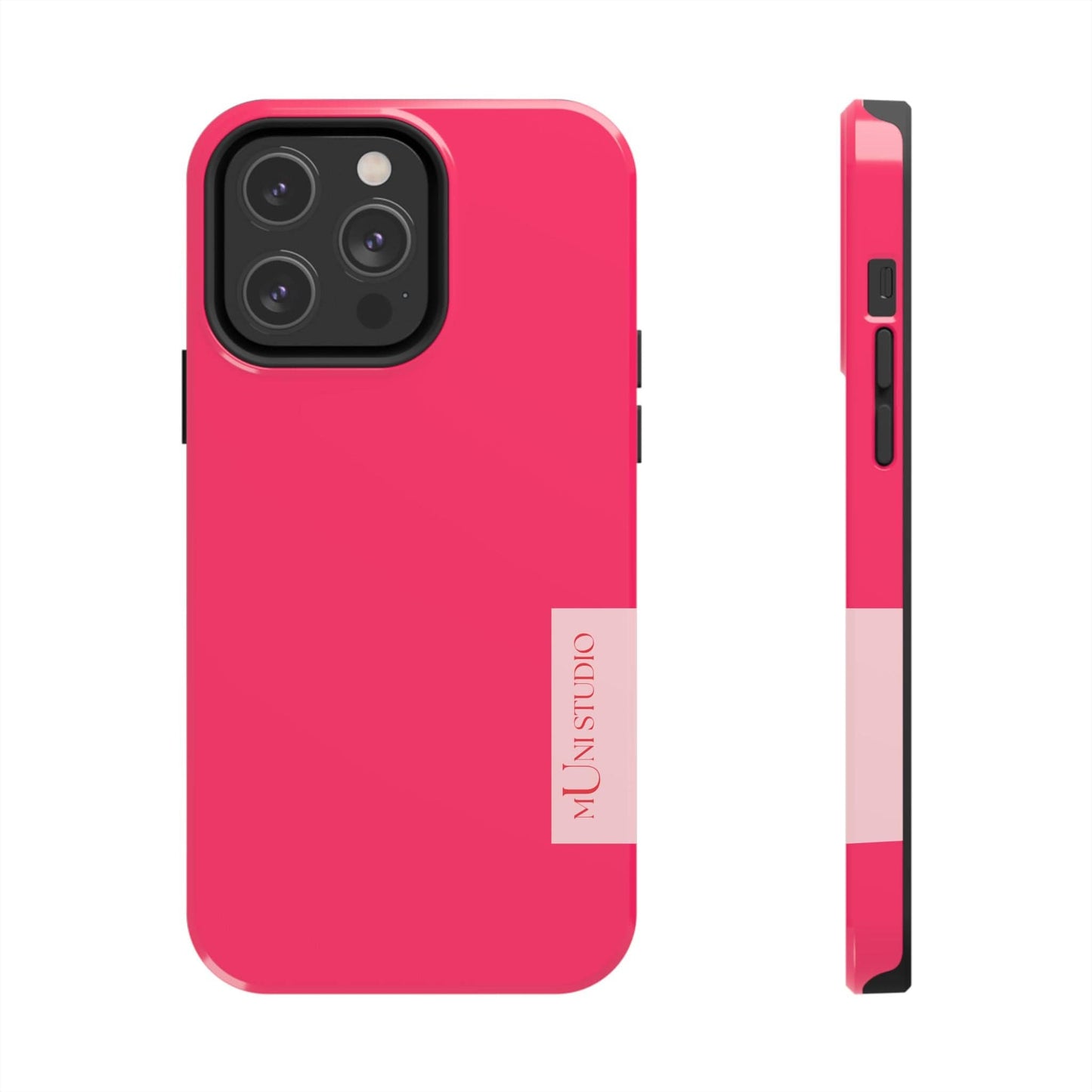 Muni Studio Phone Case iPhone 14 Pro Max PINK, Tough Phone Case