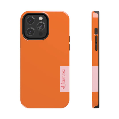 Muni Studio Phone Case iPhone 14 Pro Max TANGERINE, Tough Phone Case