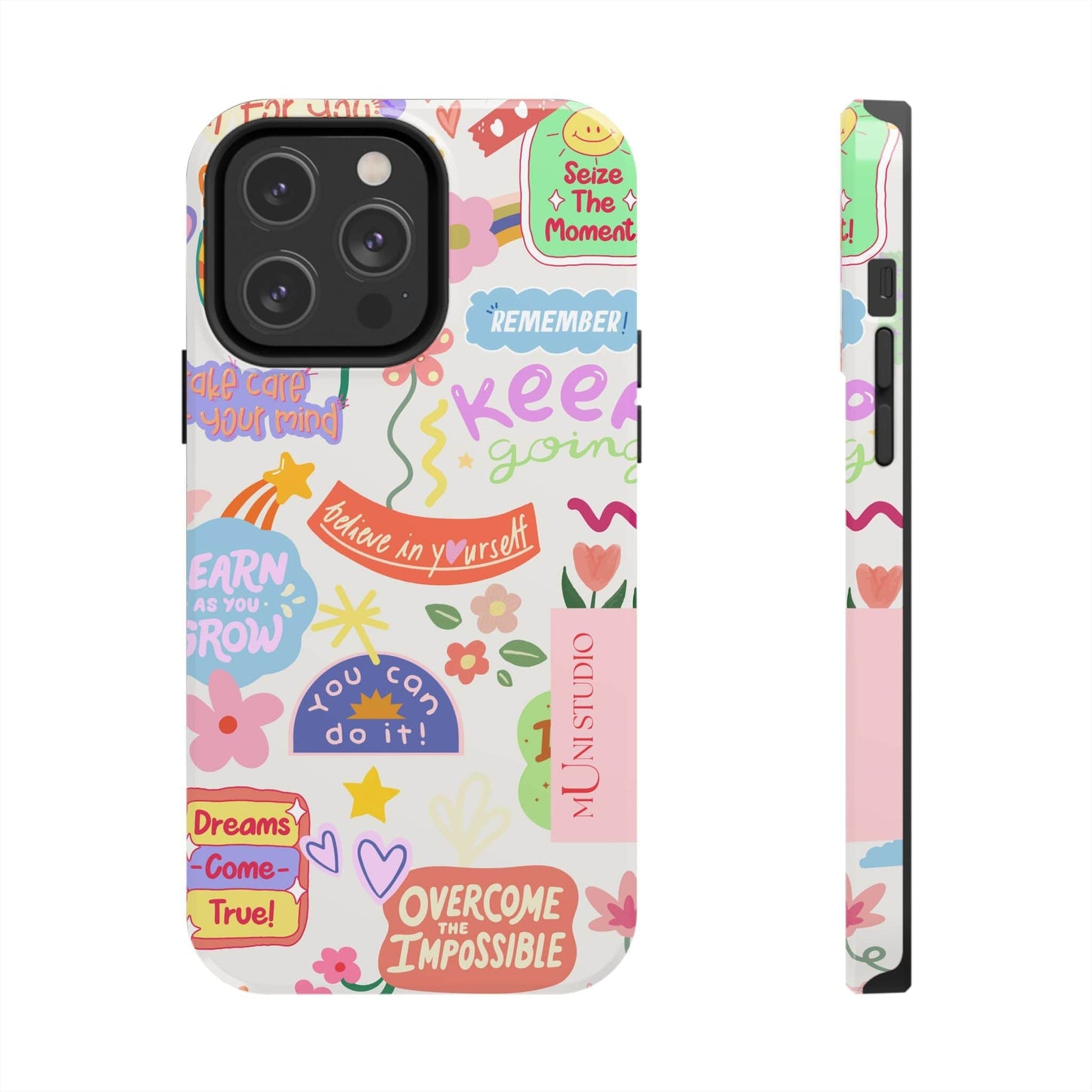 Muni Studio Phone Case iPhone 14 Pro Max YOU CAN DO IT, Tough Phone Case