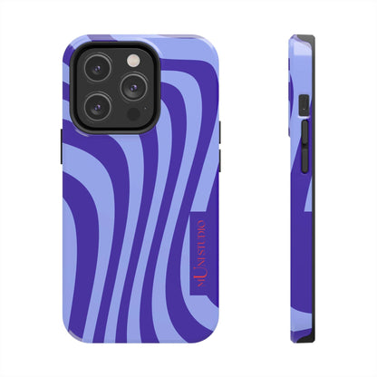 Muni Studio Phone Case iPhone 14 Pro OCEAN SWIRL, Tough Phone Case