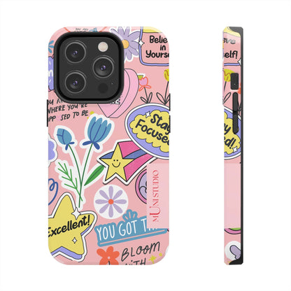 Muni Studio Phone Case iPhone 14 Pro SELF CARE, Tough Phone Case
