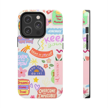 Muni Studio Phone Case iPhone 14 Pro YOU CAN DO IT, Tough Phone Case