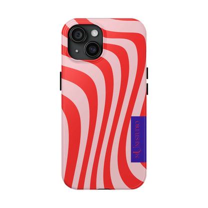 Muni Studio Phone Case iPhone 15 CANDY SWIRL, Tough Phone Case