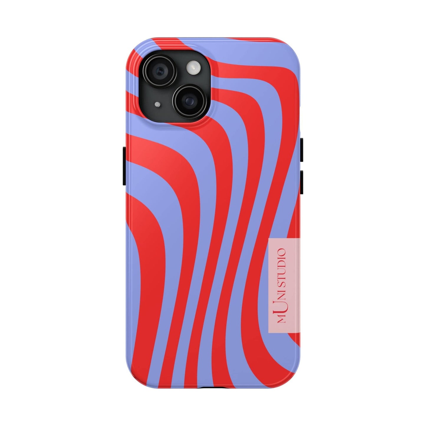 Muni Studio Phone Case iPhone 15 CHIARA SWIRL, Tough Phone Case