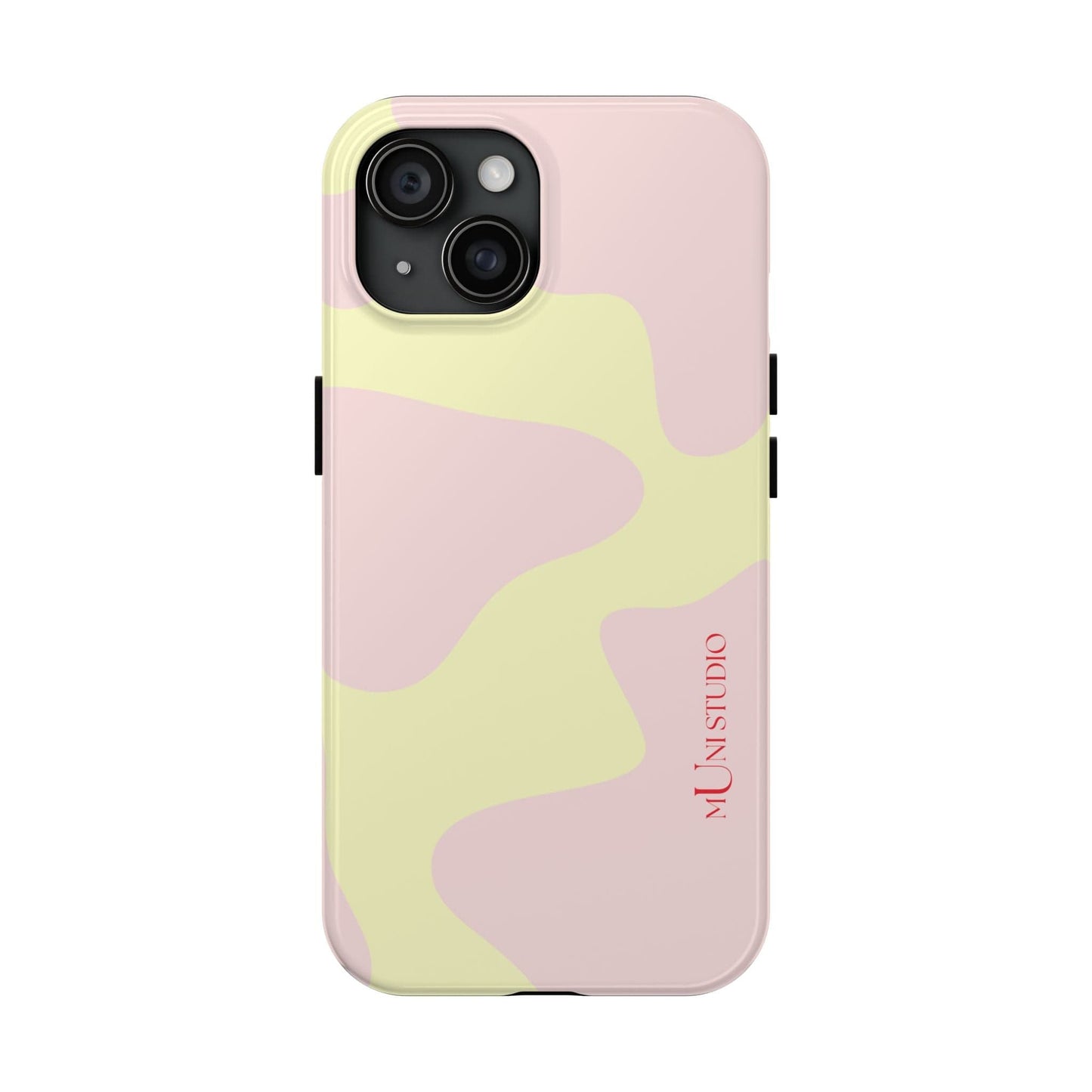 Muni Studio Phone Case iPhone 15 CREAM PUFF, Tough Phone Case