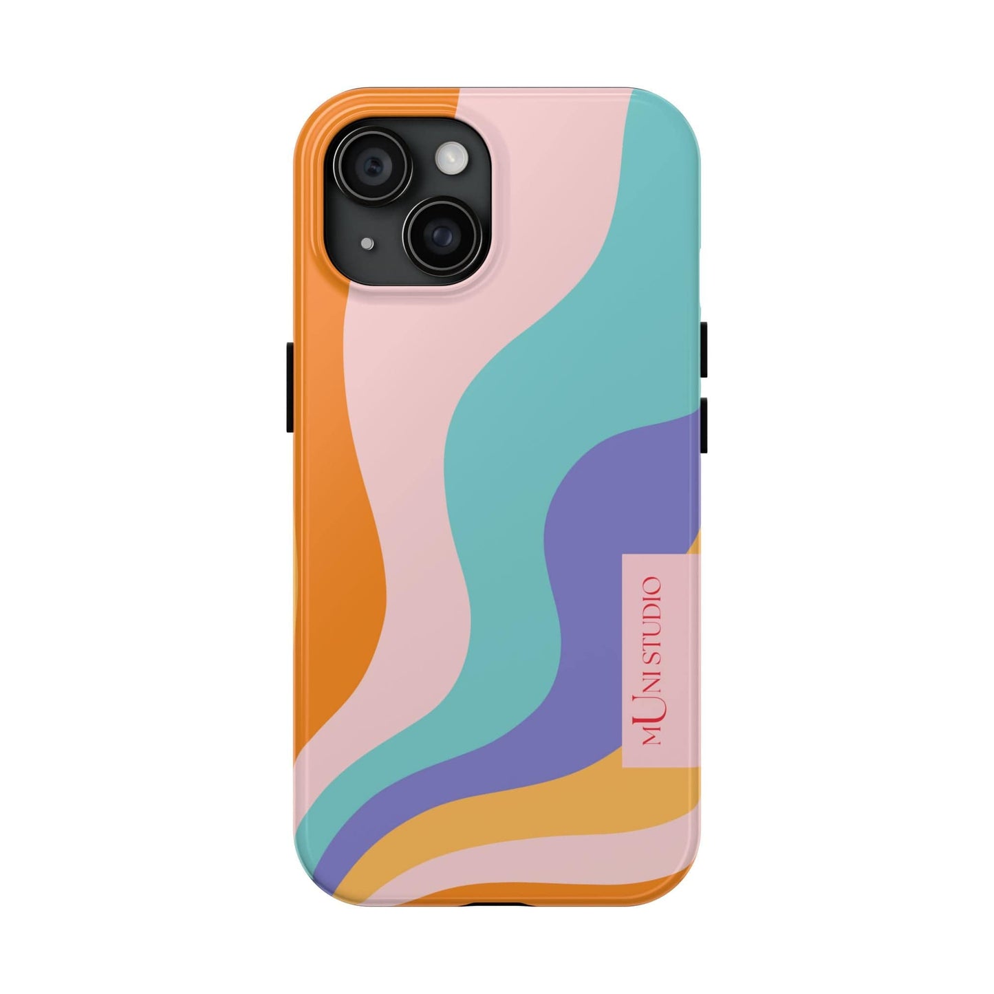 Muni Studio Phone Case iPhone 15 GELATO, Tough Phone Case
