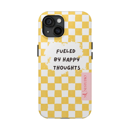 Muni Studio Phone Case iPhone 15 HAPPY, Tough Phone Case