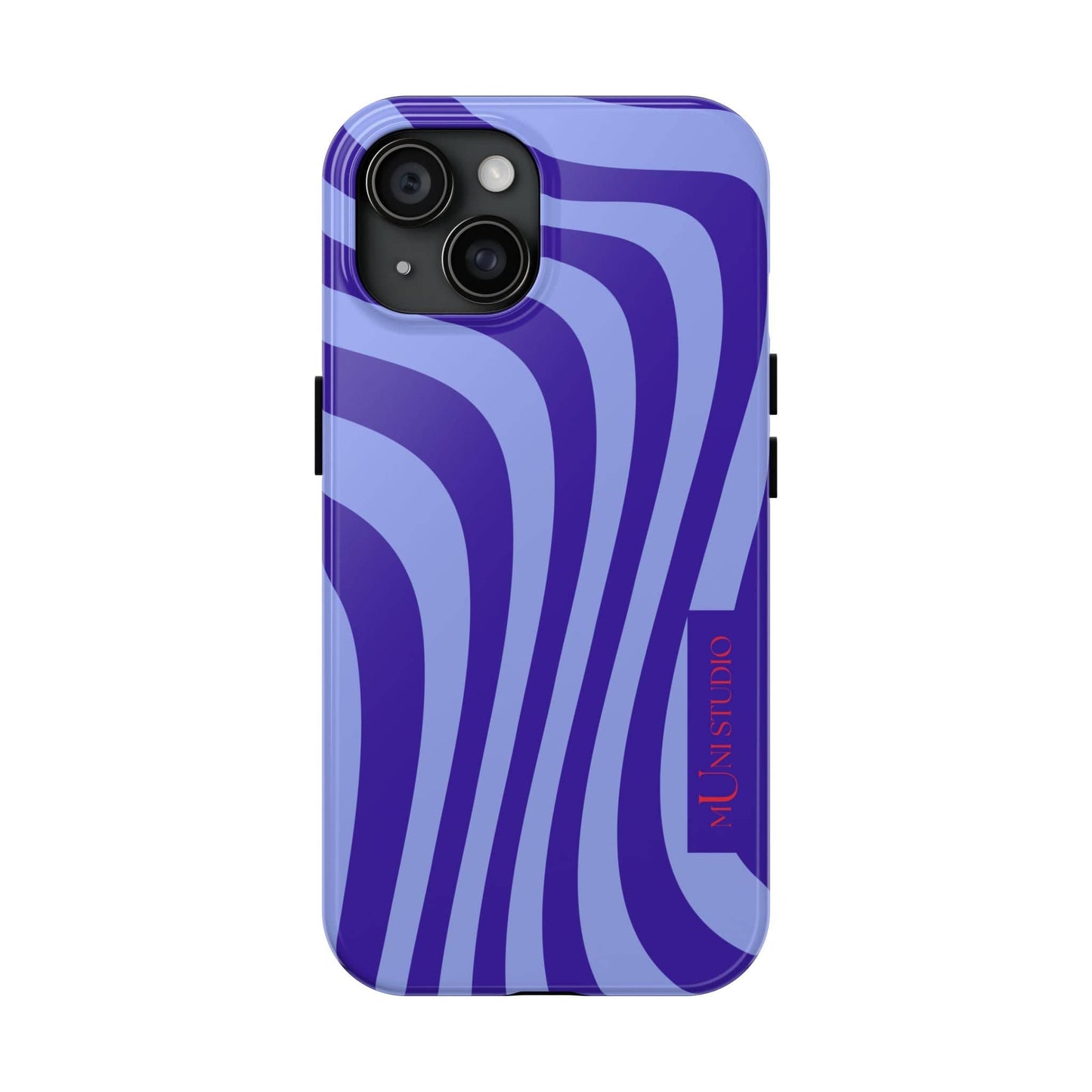 Muni Studio Phone Case iPhone 15 OCEAN SWIRL, Tough Phone Case