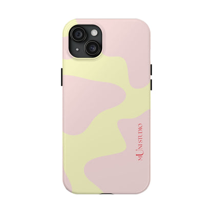 Muni Studio Phone Case iPhone 15 Plus CREAM PUFF, Tough Phone Case