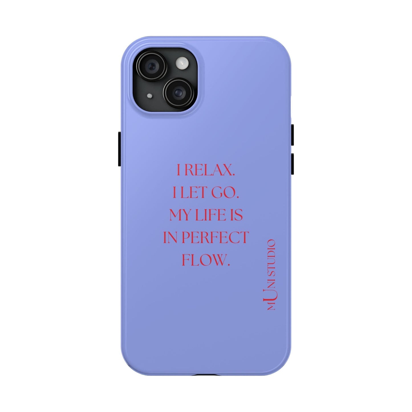 Muni Studio Phone Case iPhone 15 Plus LET GO, Tough Phone Case