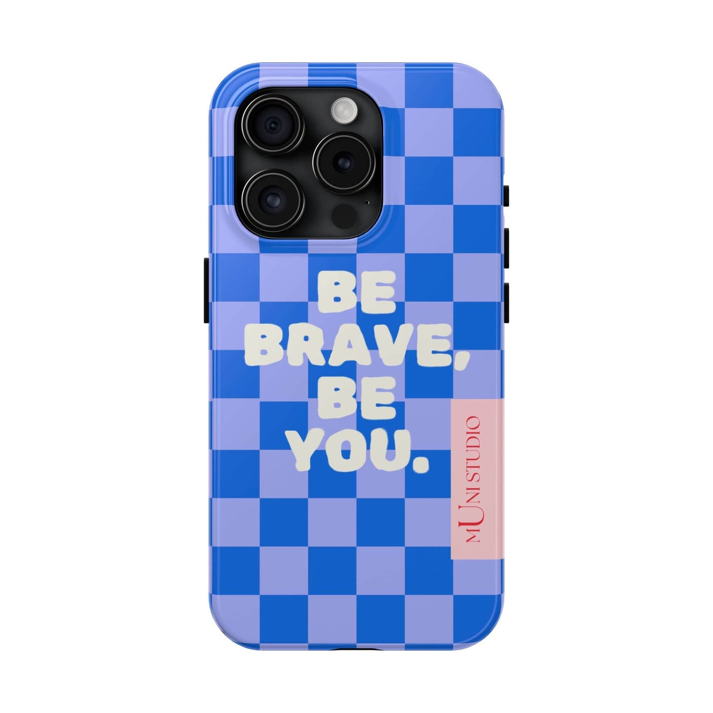 Muni Studio Phone Case iPhone 15 Pro BE YOU, Tough Phone Case