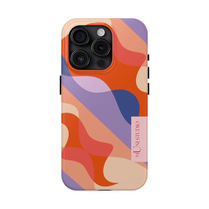 Muni Studio Phone Case iPhone 15 Pro FLOW, Tough Phone Case