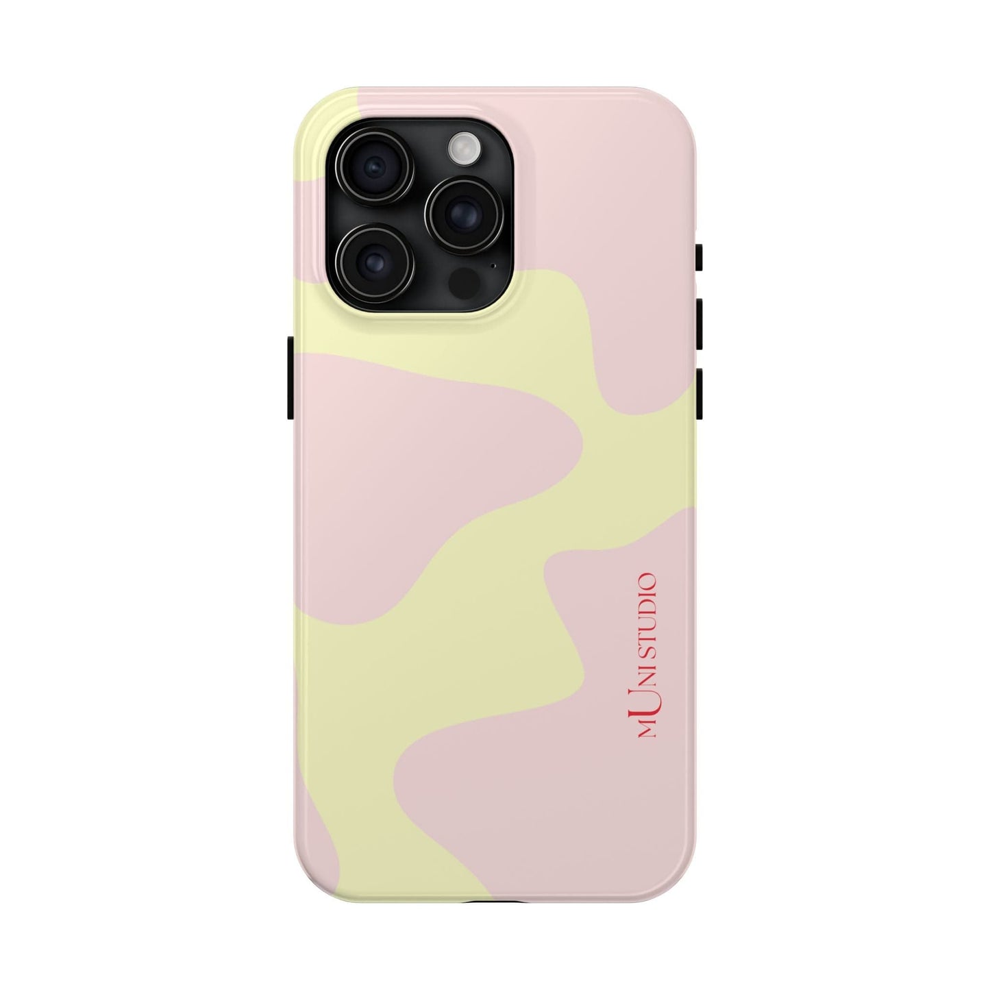 Muni Studio Phone Case iPhone 15 Pro Max CREAM PUFF, Tough Phone Case