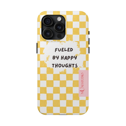 Muni Studio Phone Case iPhone 15 Pro Max HAPPY, Tough Phone Case
