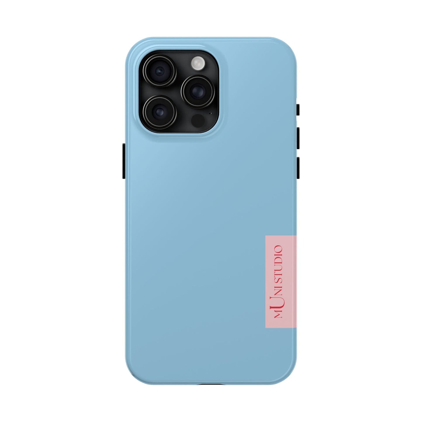 Muni Studio Phone Case iPhone 15 Pro Max HORIZON BLUE, Tough Phone Case