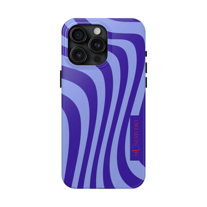 Muni Studio Phone Case iPhone 15 Pro Max OCEAN SWIRL, Tough Phone Case