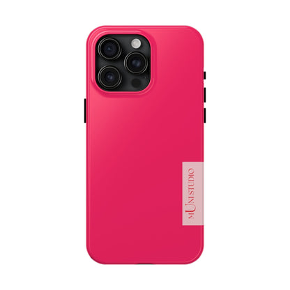 Muni Studio Phone Case iPhone 15 Pro Max PINK, Tough Phone Case