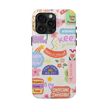 Muni Studio Phone Case iPhone 15 Pro Max YOU CAN DO IT, Tough Phone Case