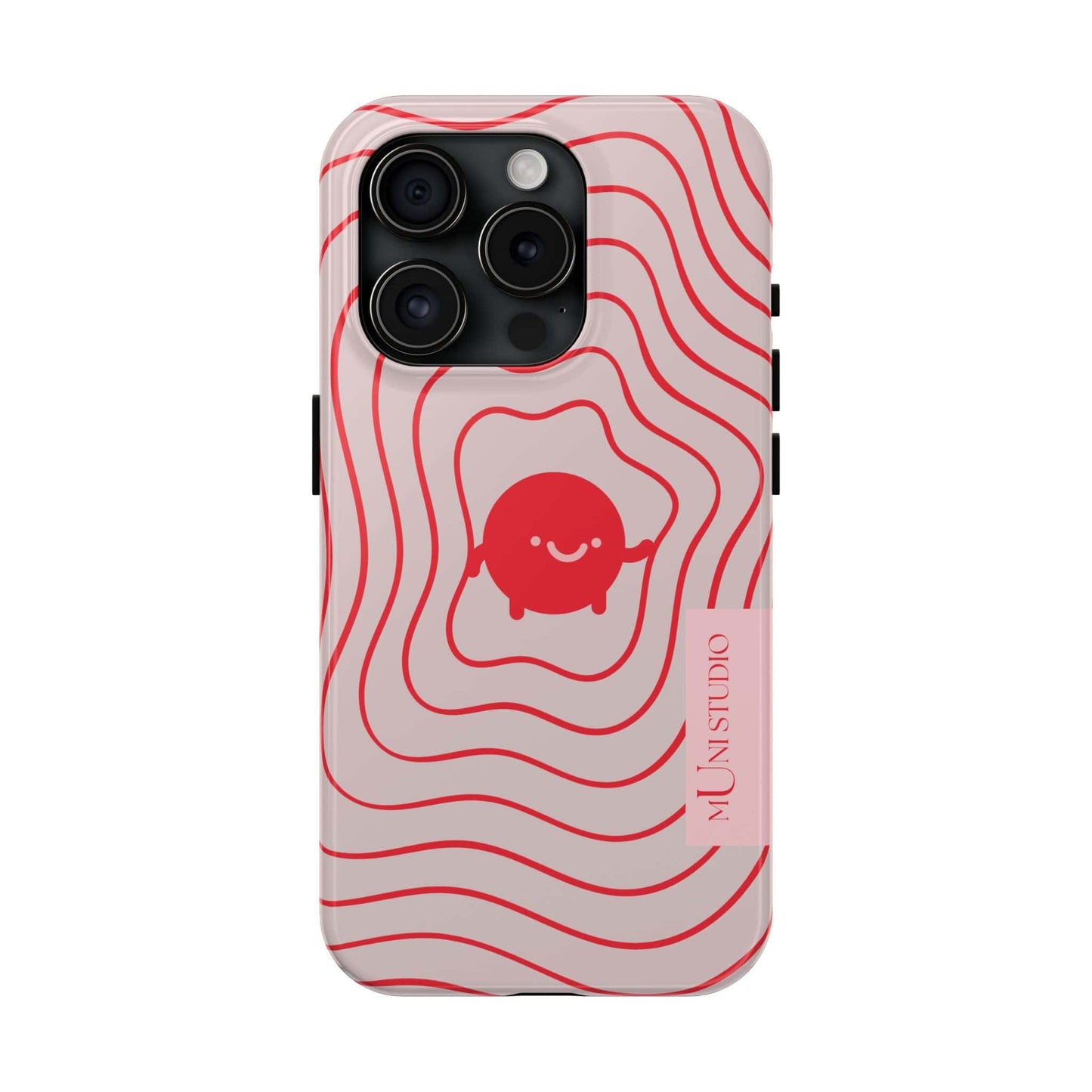Muni Studio Phone Case iPhone 15 Pro RED LIL LEGEND, Tough Phone Case