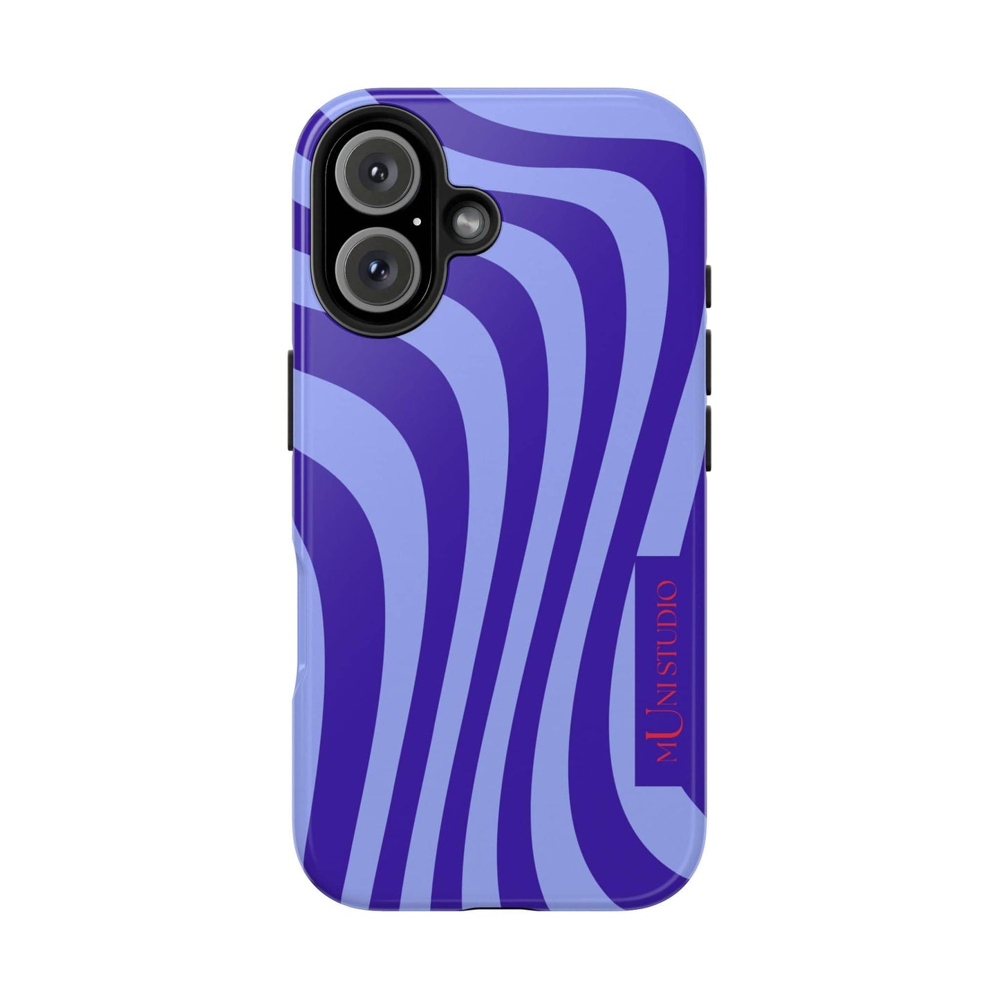 Muni Studio Phone Case iPhone 16 OCEAN SWIRL, Tough Phone Case