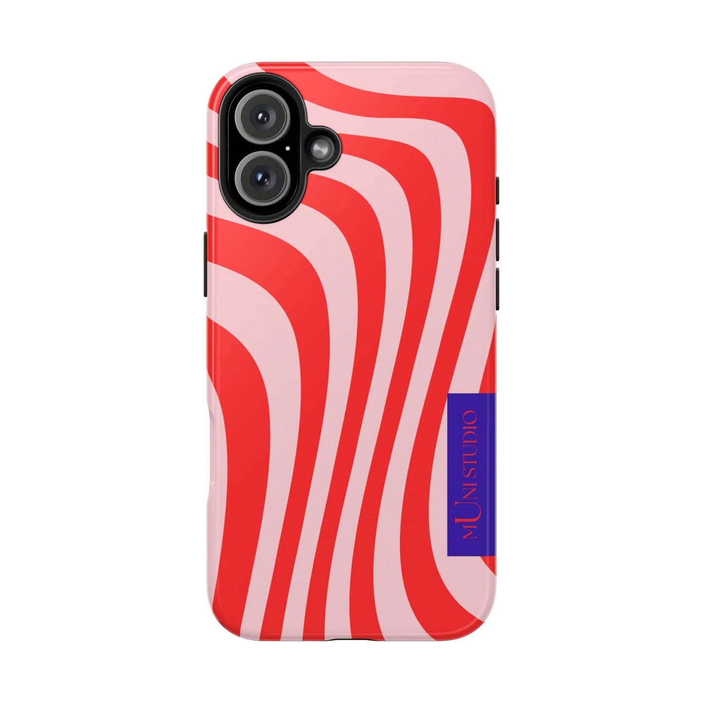 Muni Studio Phone Case iPhone 16 Plus CANDY SWIRL, Tough Phone Case
