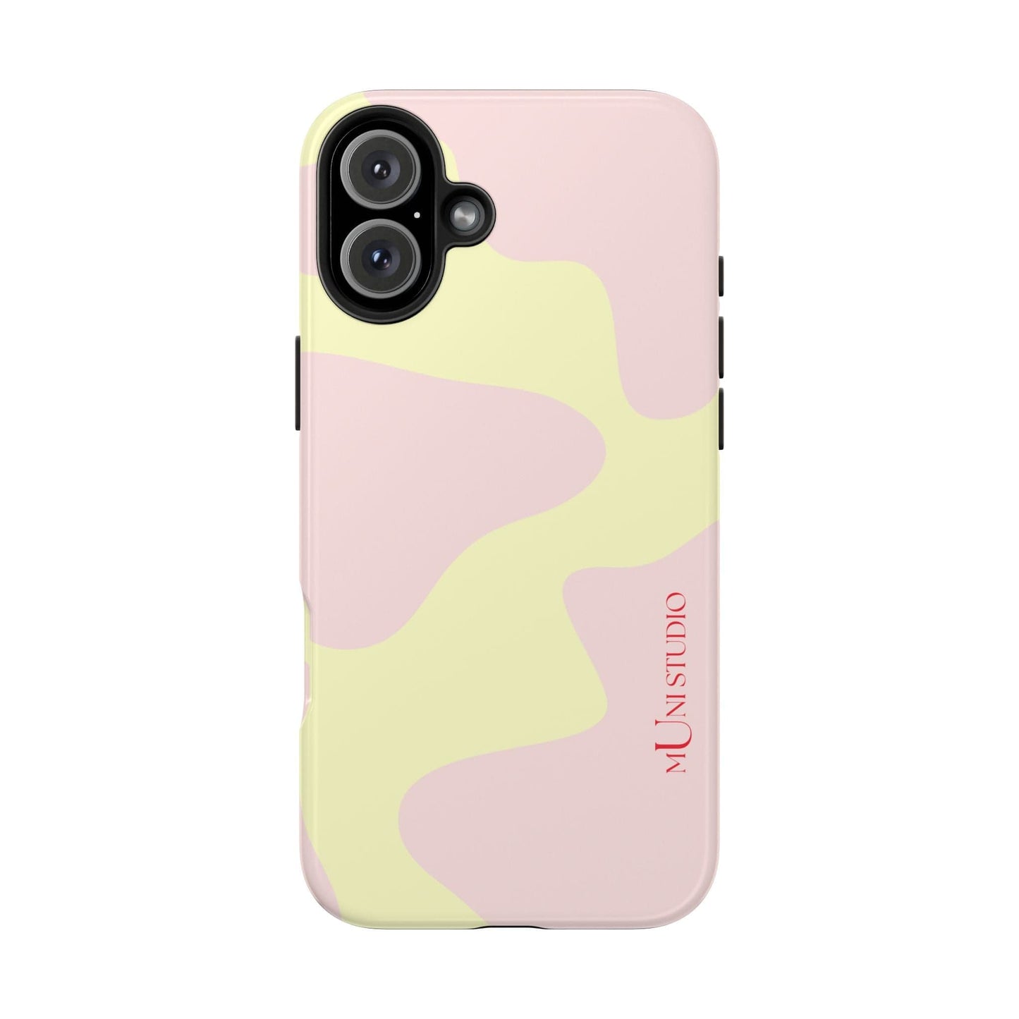 Muni Studio Phone Case iPhone 16 Plus CREAM PUFF, Tough Phone Case