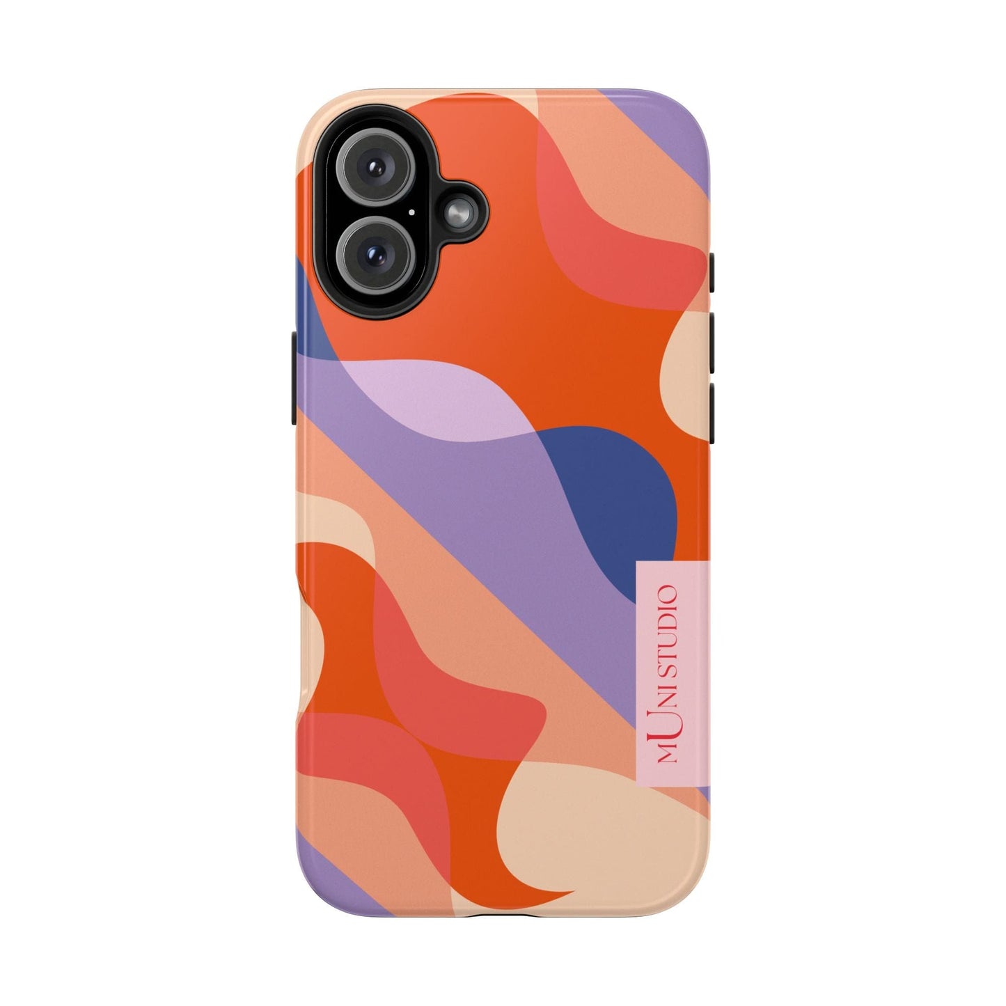 Muni Studio Phone Case iPhone 16 Plus FLOW, Tough Phone Case