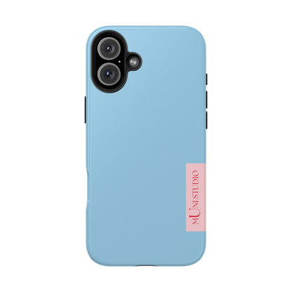 Muni Studio Phone Case iPhone 16 Plus HORIZON BLUE, Tough Phone Case