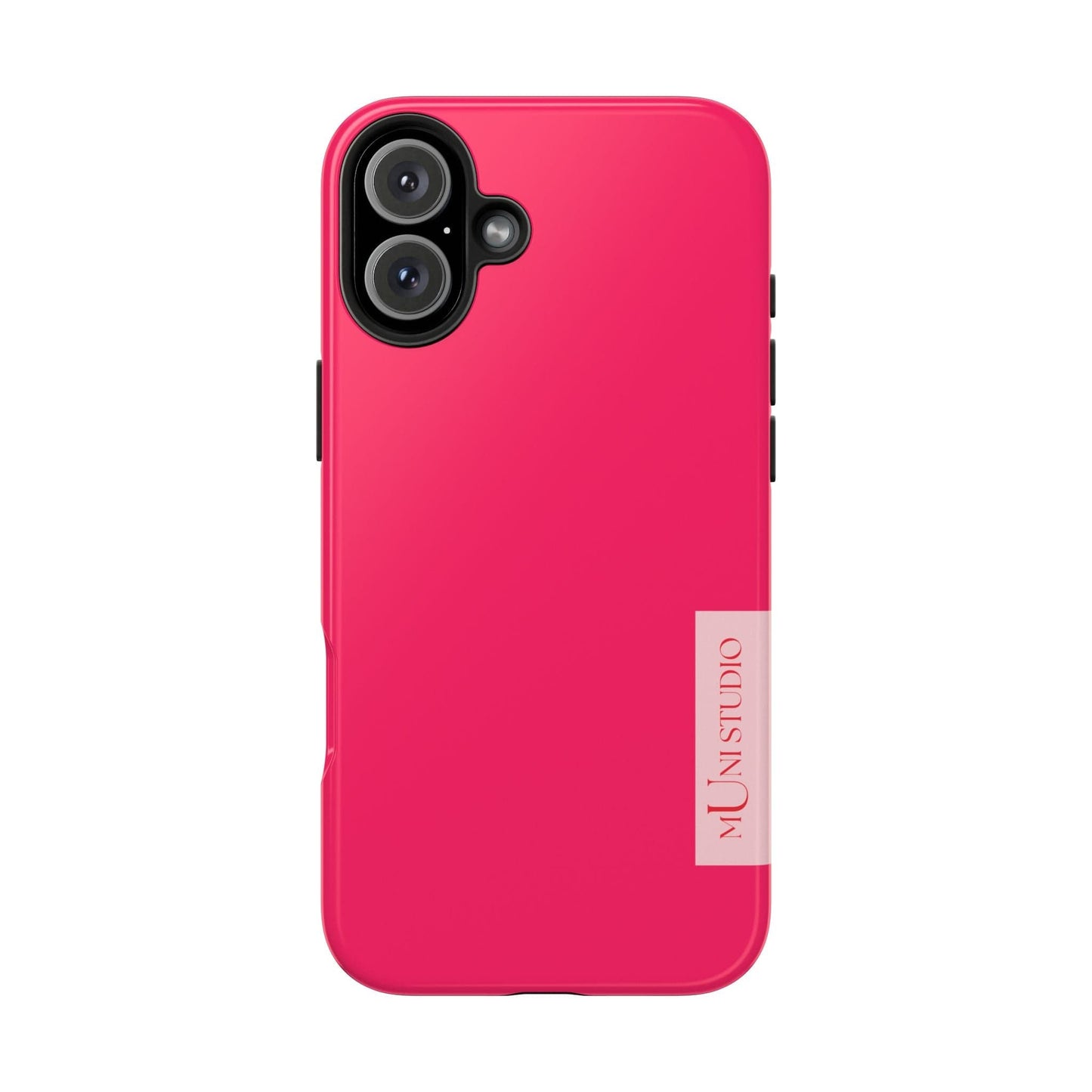 Muni Studio Phone Case iPhone 16 Plus PINK, Tough Phone Case