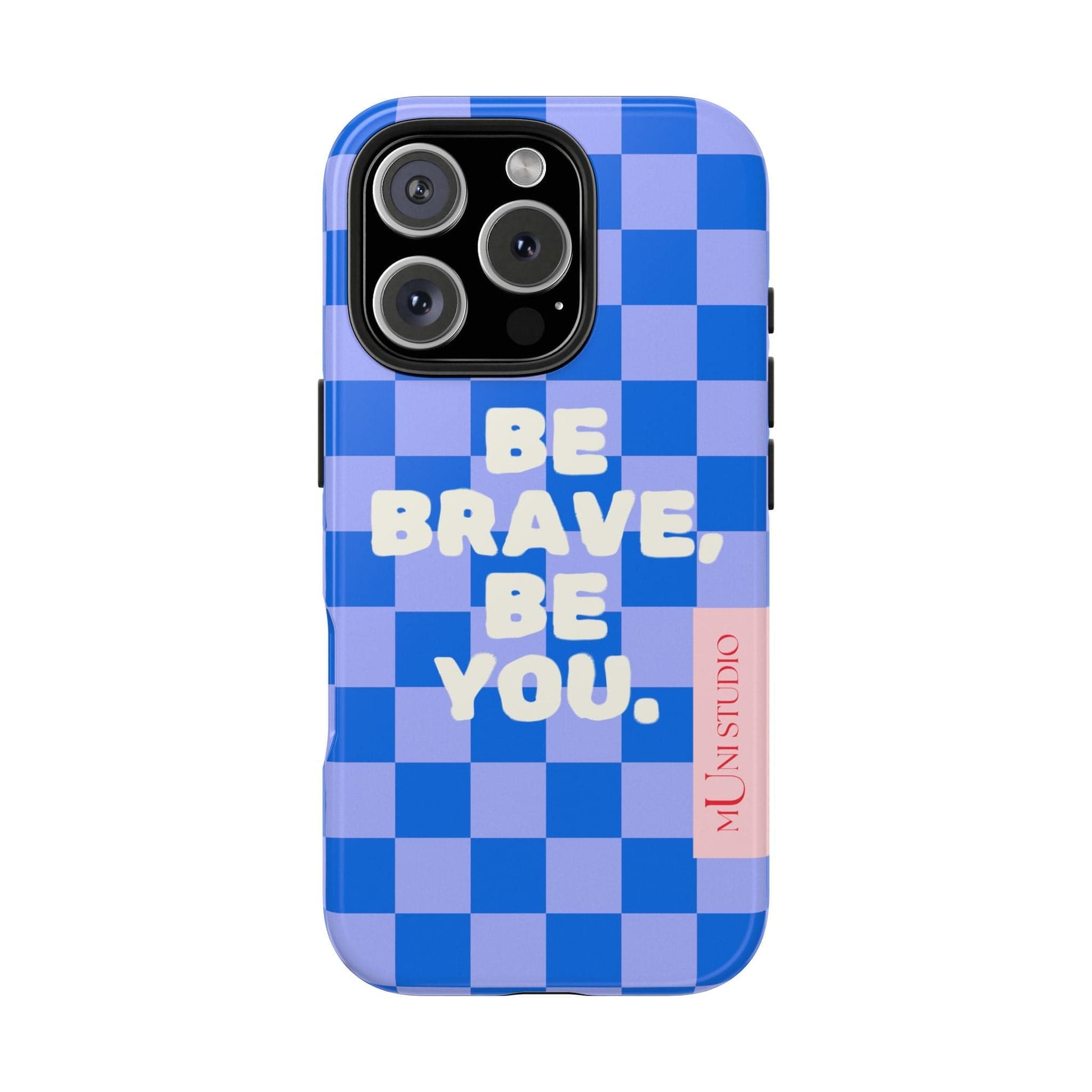 Muni Studio Phone Case iPhone 16 Pro BE YOU, Tough Phone Case