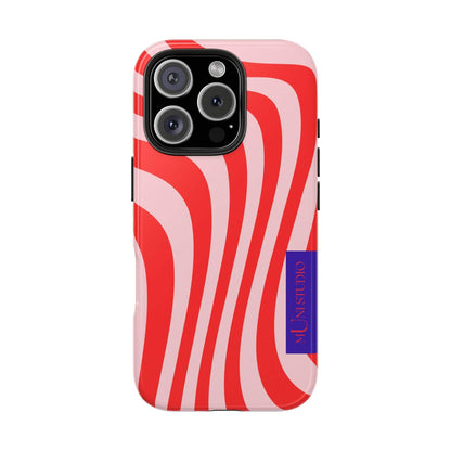 Muni Studio Phone Case iPhone 16 Pro CANDY SWIRL, Tough Phone Case