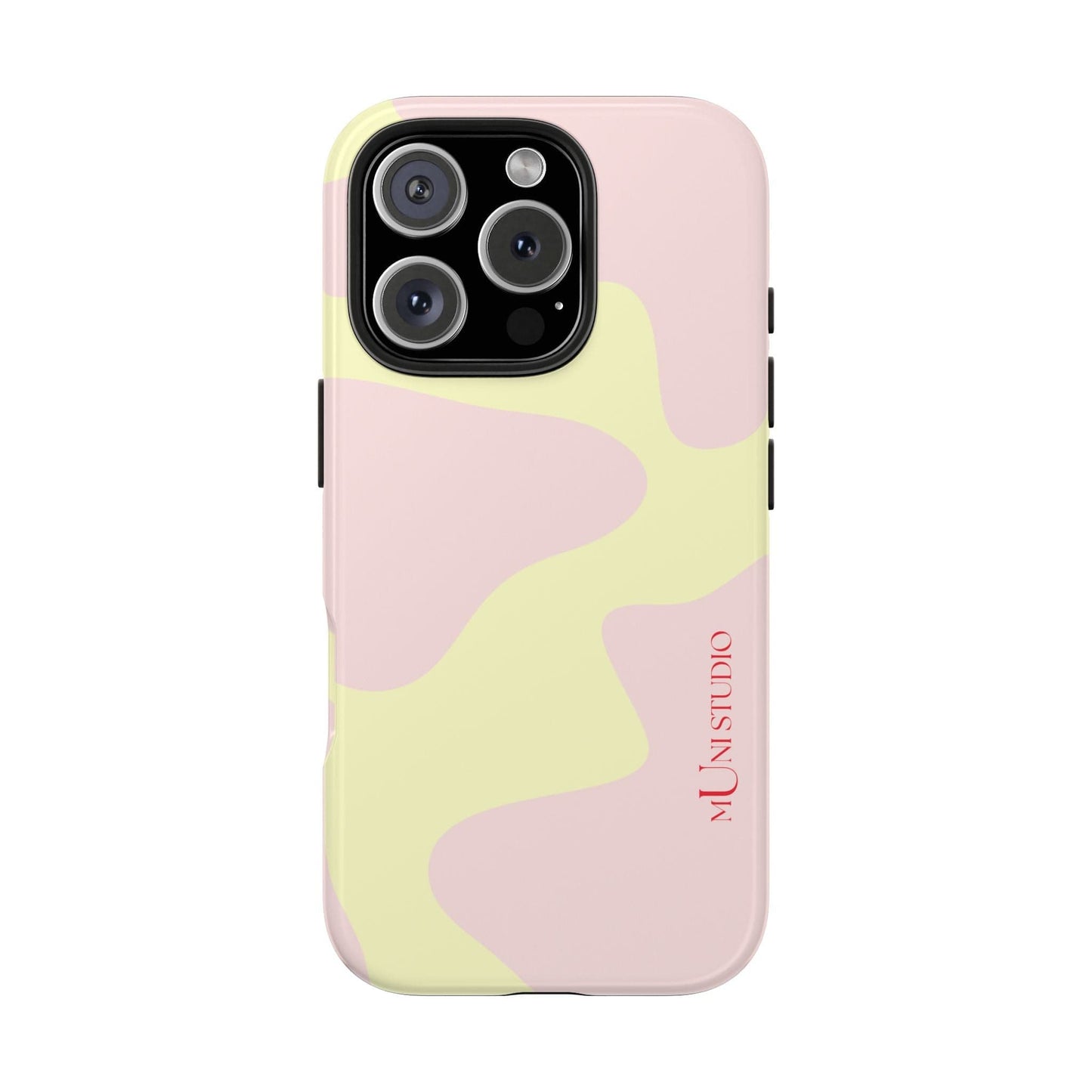 Muni Studio Phone Case iPhone 16 Pro CREAM PUFF, Tough Phone Case