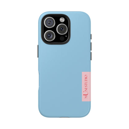 Muni Studio Phone Case iPhone 16 Pro HORIZON BLUE, Tough Phone Case