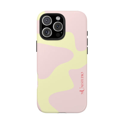 Muni Studio Phone Case iPhone 16 Pro Max CREAM PUFF, Tough Phone Case