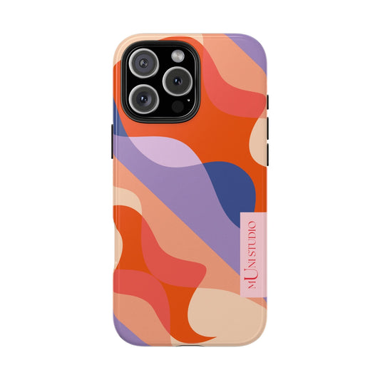 Muni Studio Phone Case iPhone 16 Pro Max FLOW, Tough Phone Case