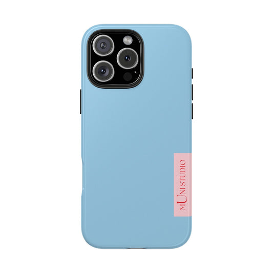 Muni Studio Phone Case iPhone 16 Pro Max HORIZON BLUE, Tough Phone Case