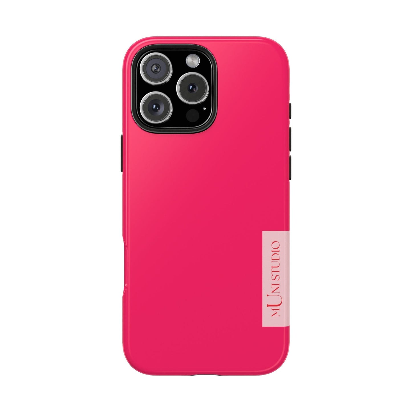 Muni Studio Phone Case iPhone 16 Pro Max PINK, Tough Phone Case