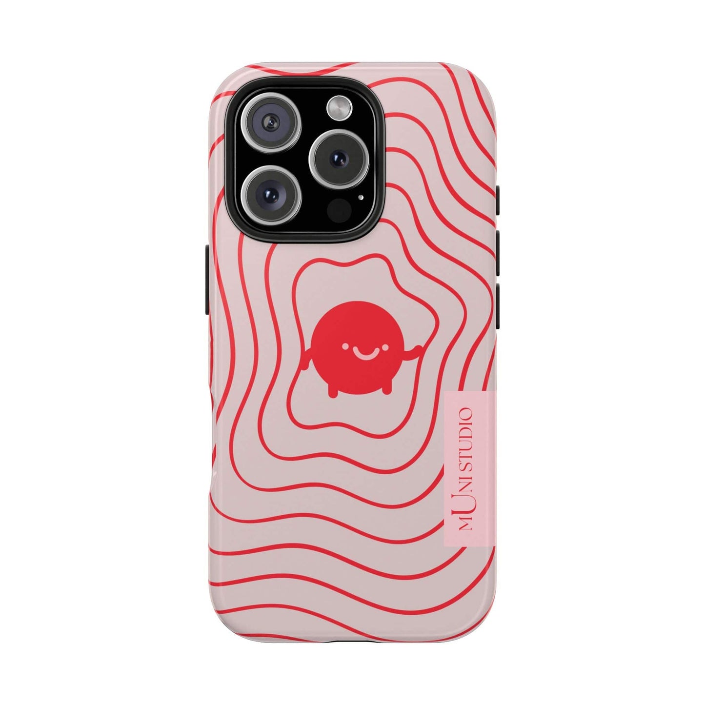 Muni Studio Phone Case iPhone 16 Pro RED LIL LEGEND, Tough Phone Case