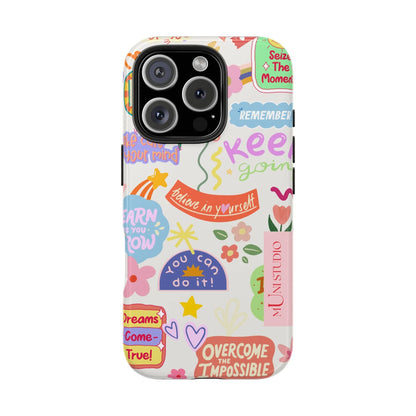 Muni Studio Phone Case iPhone 16 Pro YOU CAN DO IT, Tough Phone Case