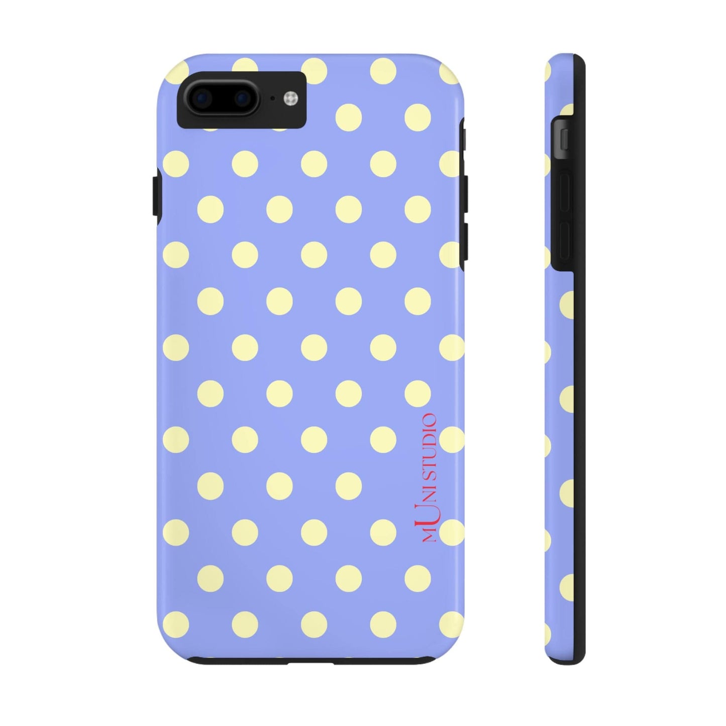 Muni Studio Phone Case iPhone 7 Plus, iPhone 8 Plus BUTTER POLKA, Tough Phone Case