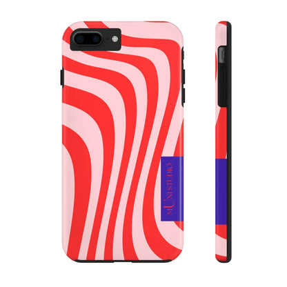 Muni Studio Phone Case iPhone 7 Plus, iPhone 8 Plus CANDY SWIRL, Tough Phone Case