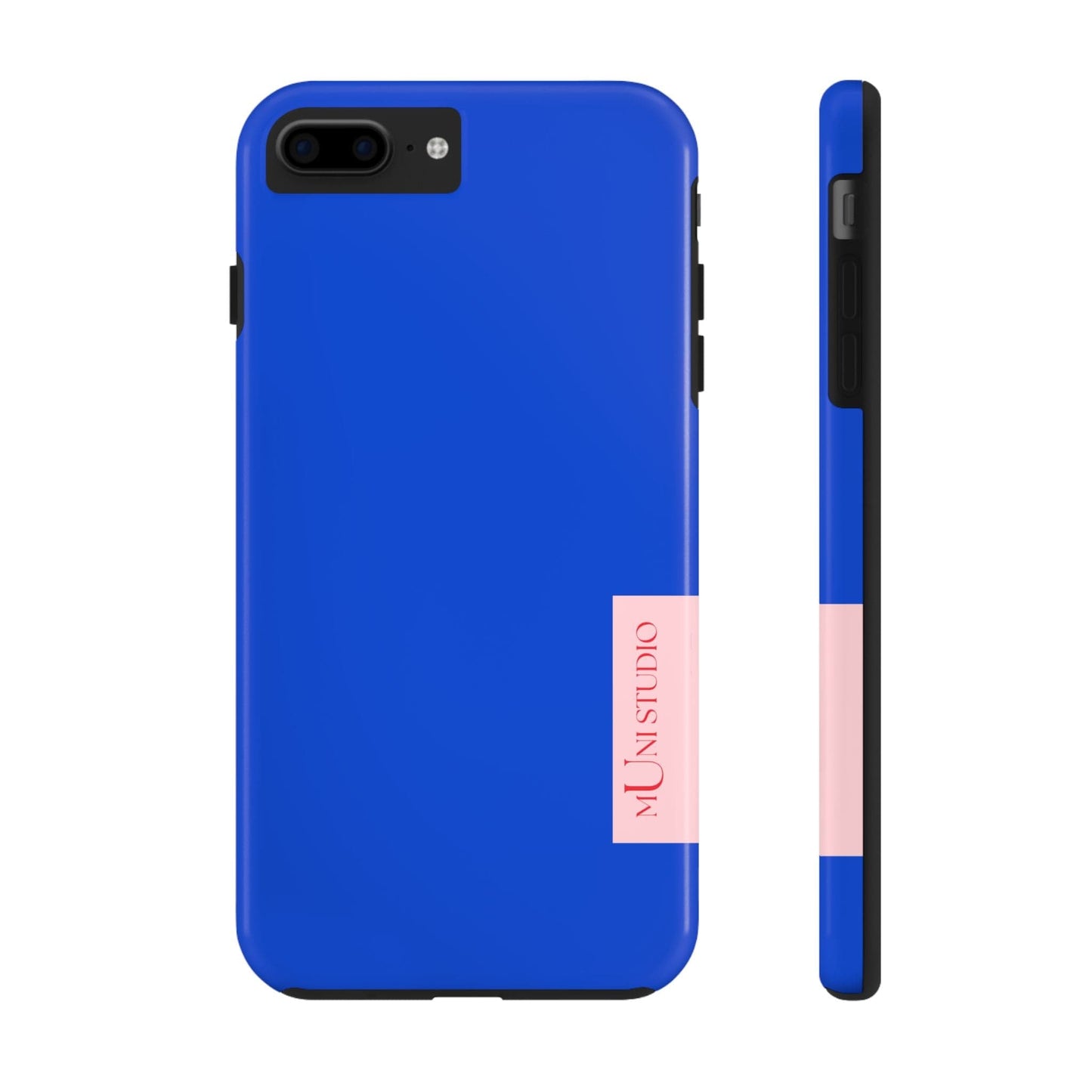 Muni Studio Phone Case iPhone 7 Plus, iPhone 8 Plus DAZZLING BLUE, Tough Phone Case