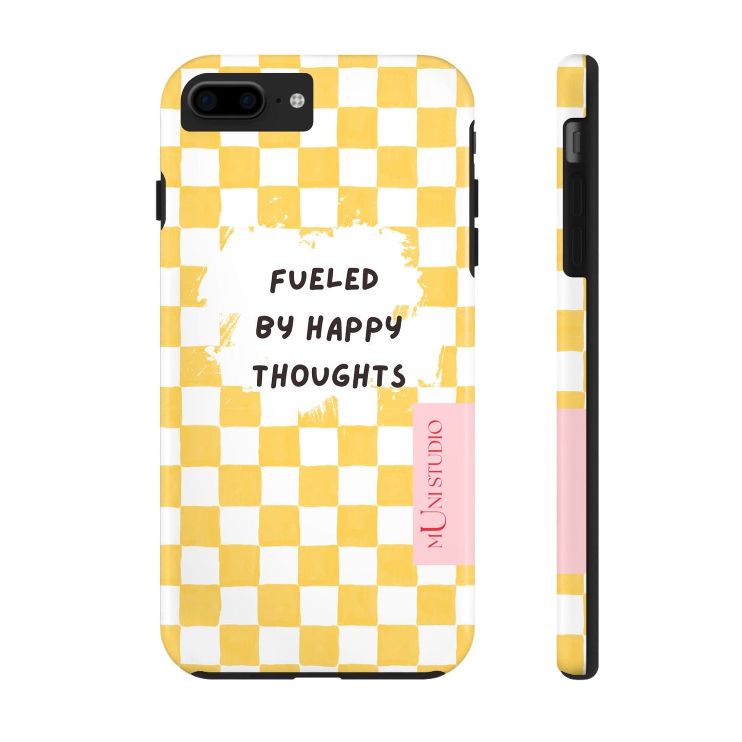 Muni Studio Phone Case iPhone 7 Plus, iPhone 8 Plus HAPPY, Tough Phone Case