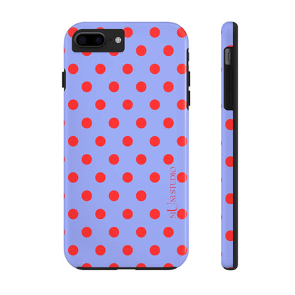 Muni Studio Phone Case iPhone 7 Plus, iPhone 8 Plus RED POLKA, Tough Phone Case