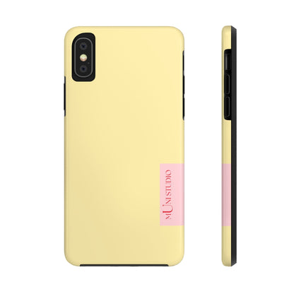Muni Studio Phone Case iPhone X BUTTER YELLOW, Tough Phone Case