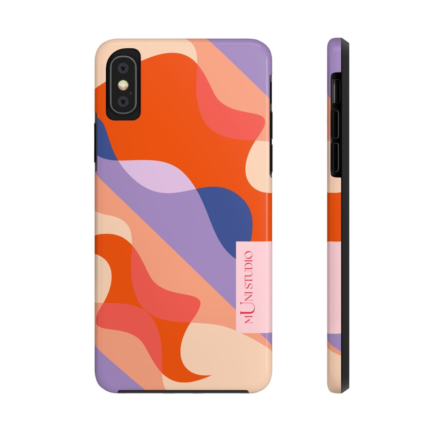 Muni Studio Phone Case iPhone X FLOW, Tough Phone Case