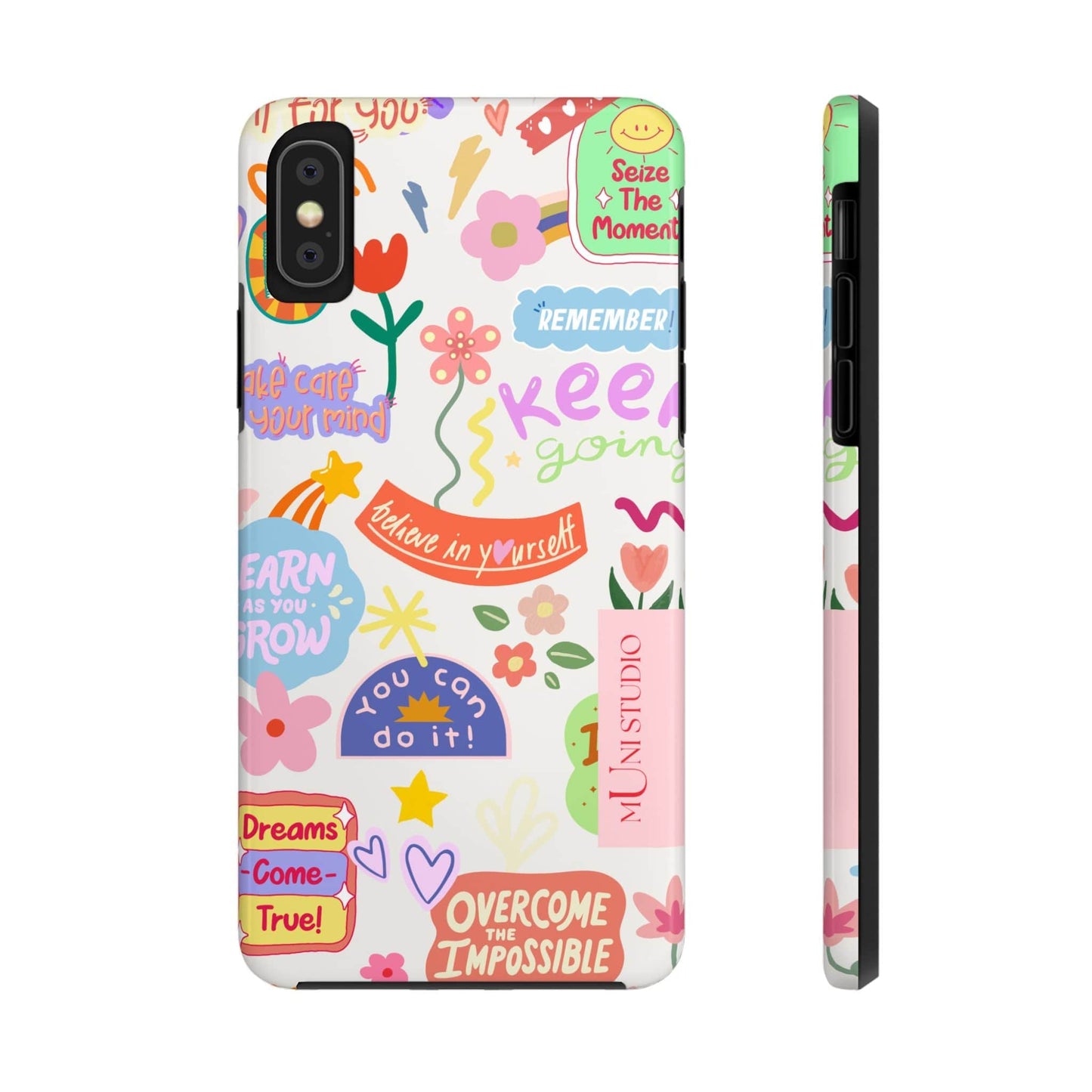 Muni Studio Phone Case iPhone X YOU CAN DO IT, Tough Phone Case